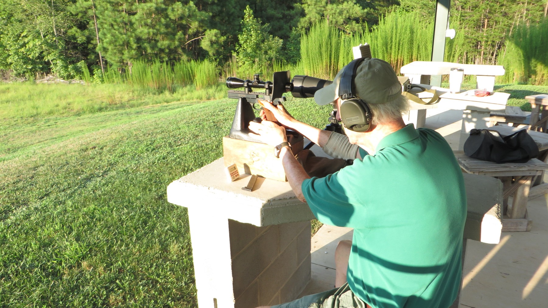Bill McCall shows how it's done with a High Standard at 100 yards